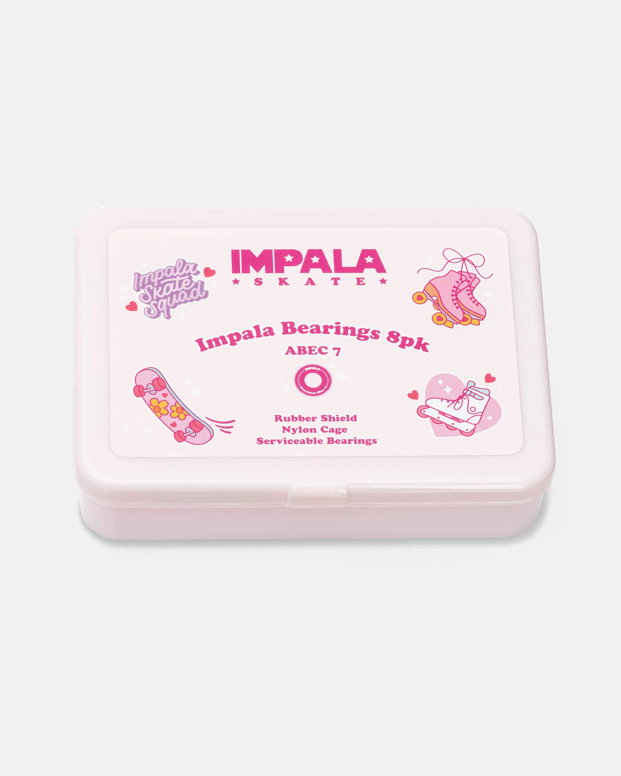 Impala Abec 7 Bearings Pack - Pink - Image 3