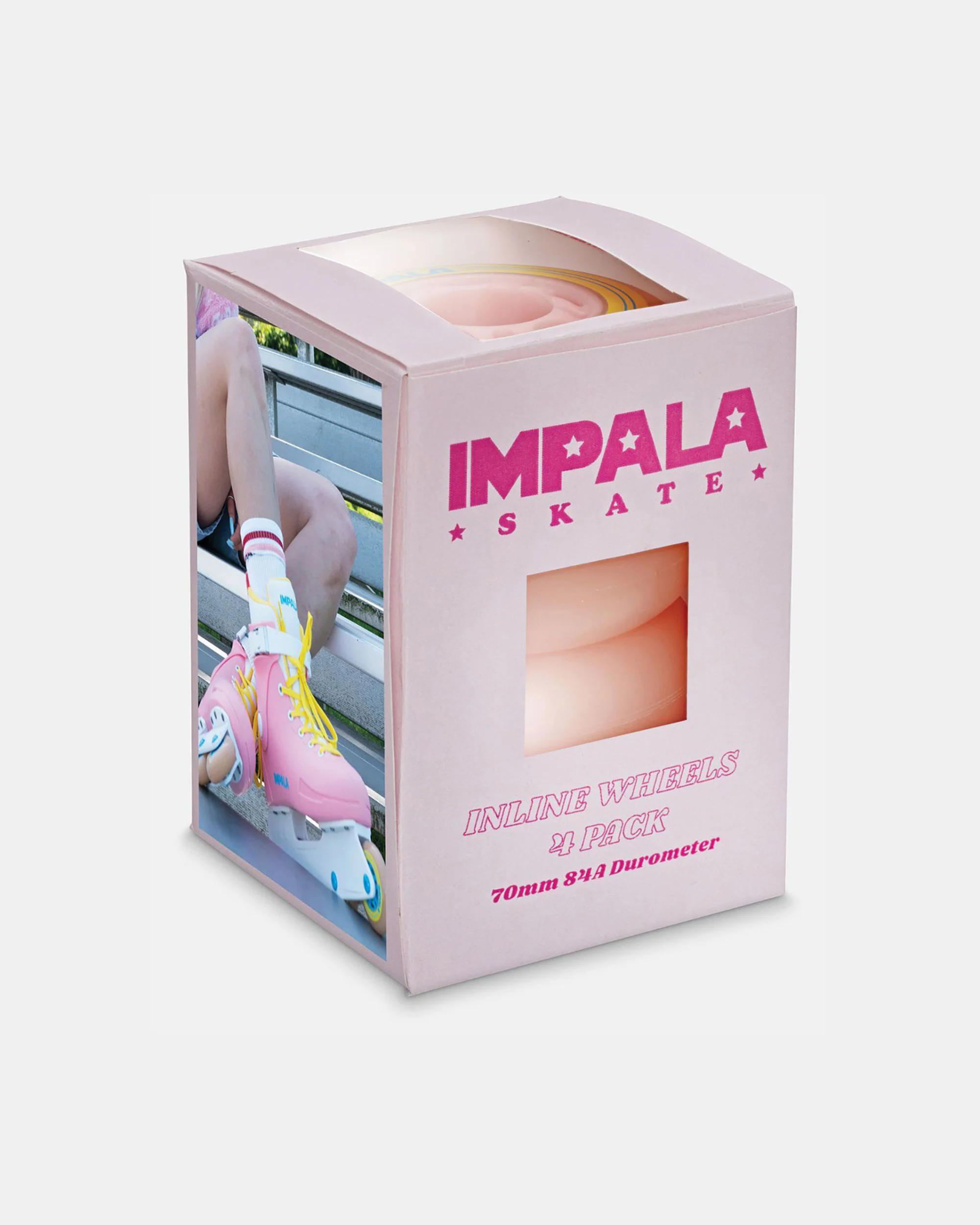 Impala Inline Wheel 4pk - Pink/Yellow - Image 3