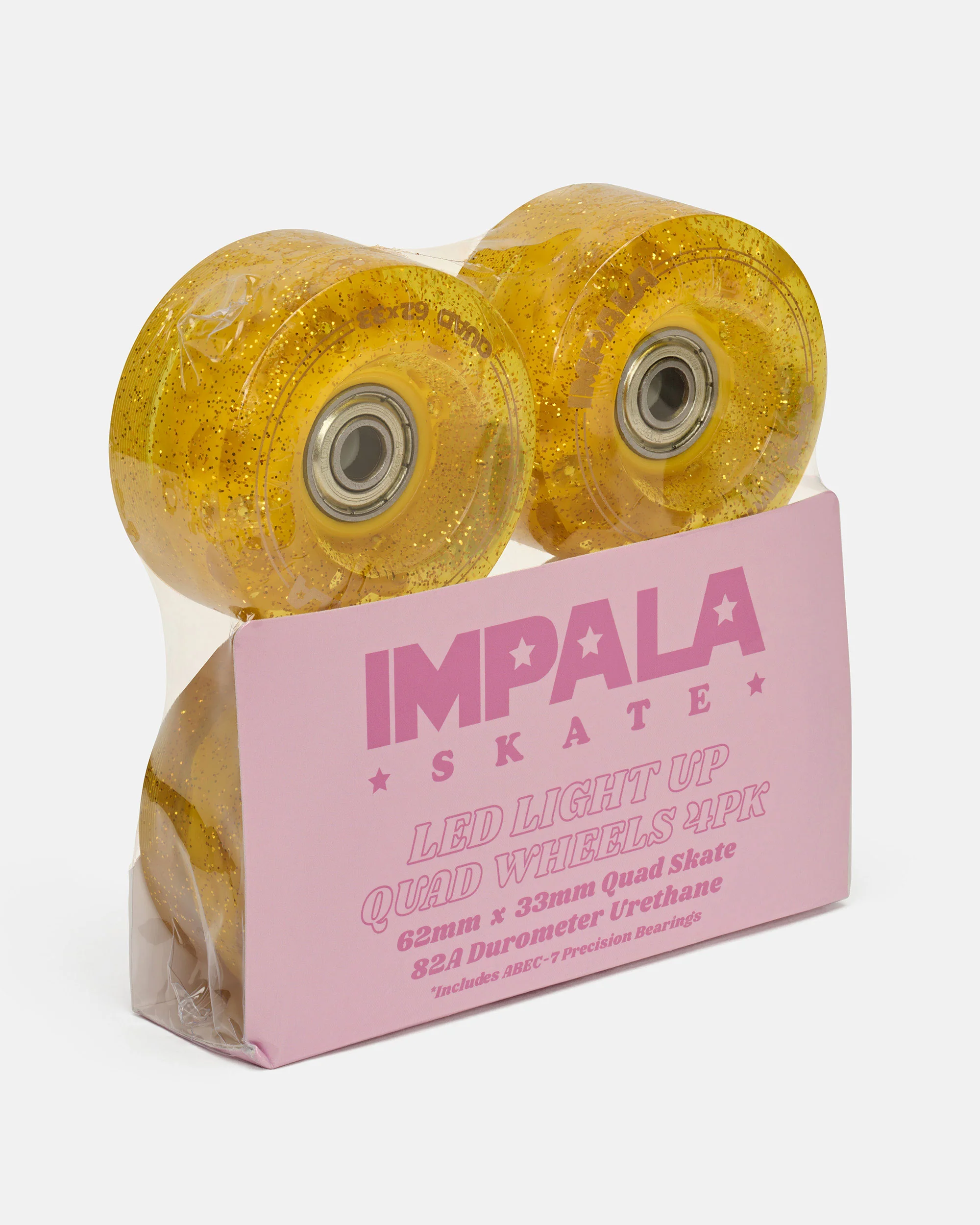 Impala Light Up Quad Wheel 4pk - Gold - Image 3