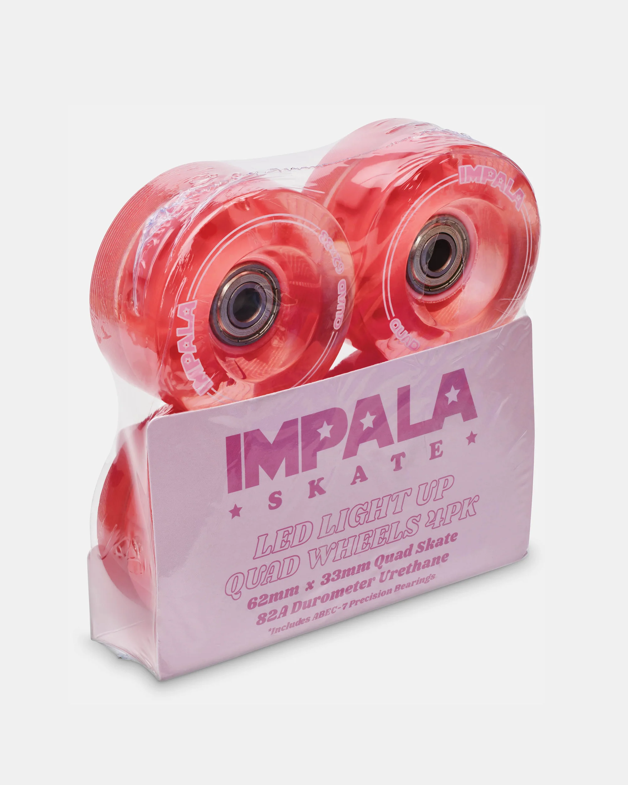 Impala Light Up Quad Wheel 4pk - Pink - Image 3