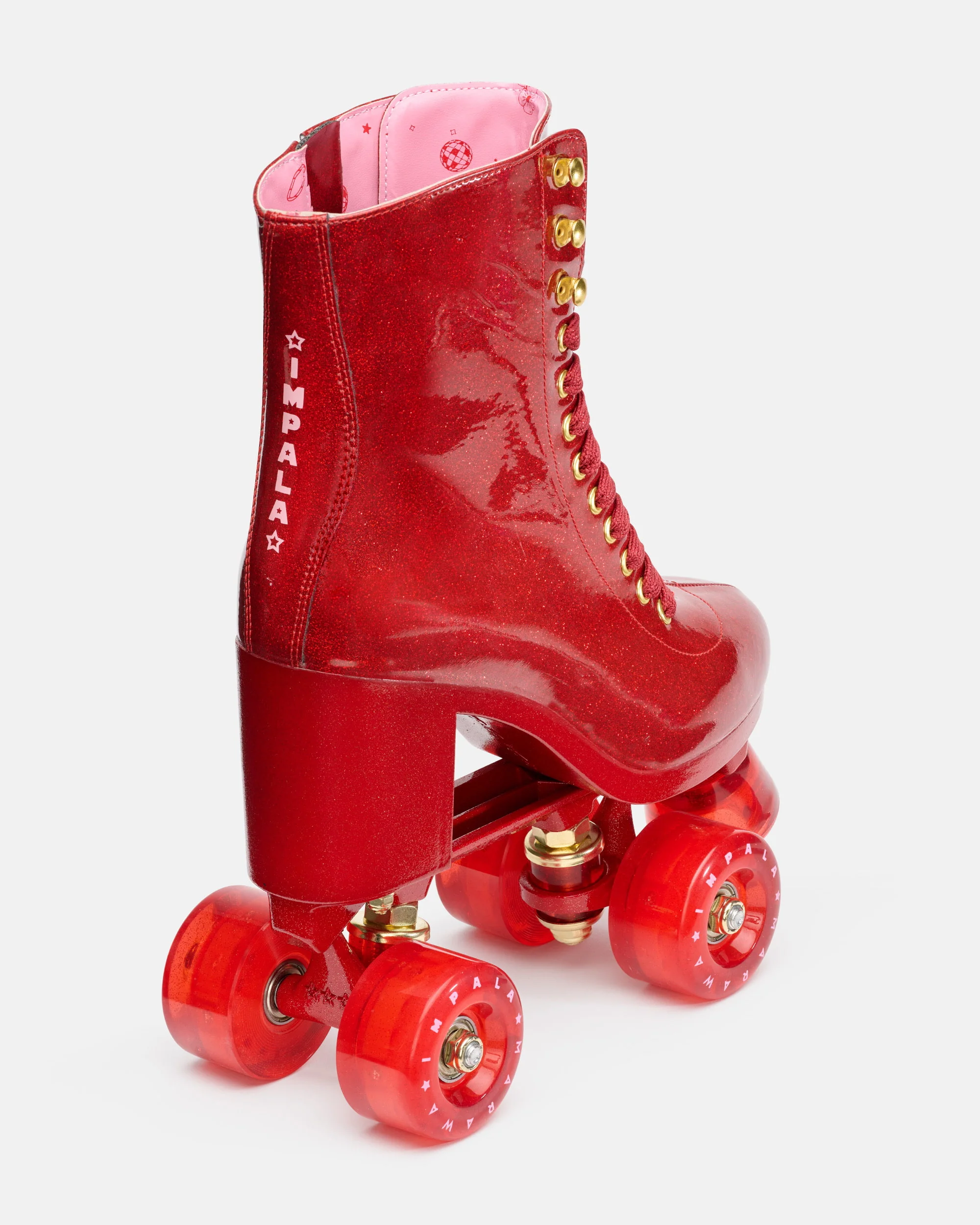 Impala Marawa High Heel Skate - Marawa Red Glitter - Image 3